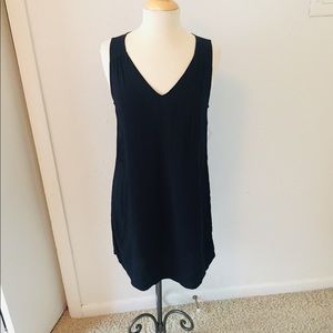 Gap Womens Sleeveless V-Neck Shift Dress Black M